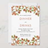 Wilde Berries Dinner and Drinks Holiday Party Einladung (Vorderseite)