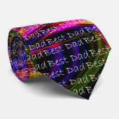 Wilde beste Vater-Hals-NeonKrawatte Krawatte (Gerollt)