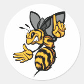 Wilde Bienen Aufkleber (Vorderseite)