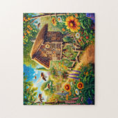 Wilde Bienen im Insekt Hotel Puzzle (Vertikal)