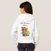 Wilde Big Brother Schwester Leopard Sweatshirt (Schwarz voll)