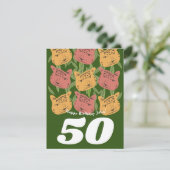 Wilde Birthday Leopard Cat Jungle Card (Stehend Vorderseite)