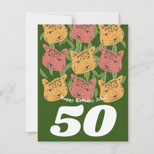 Wilde Birthday Leopard Cat Jungle Card