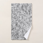 Wilde Blätter. Abstrakte Naturkunst Badhandtuch Set (Handtuch)