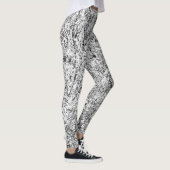 Wilde Blätter. Abstrakte Naturkunst Leggings (Rechts)