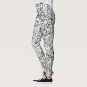 Wilde Blätter. Abstrakte Naturkunst Leggings (Links)