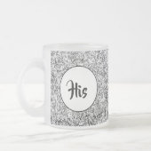 Wilde Blätter. Abstrakte Naturkunst Mattglastasse (Links)