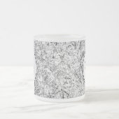 Wilde Blätter. Abstrakte Naturkunst Mattglastasse (Mittel)