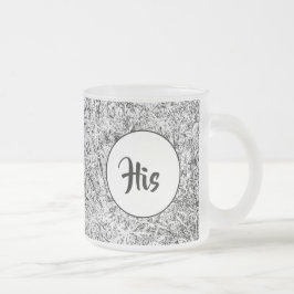 Wilde Blätter. Abstrakte Naturkunst Mattglastasse