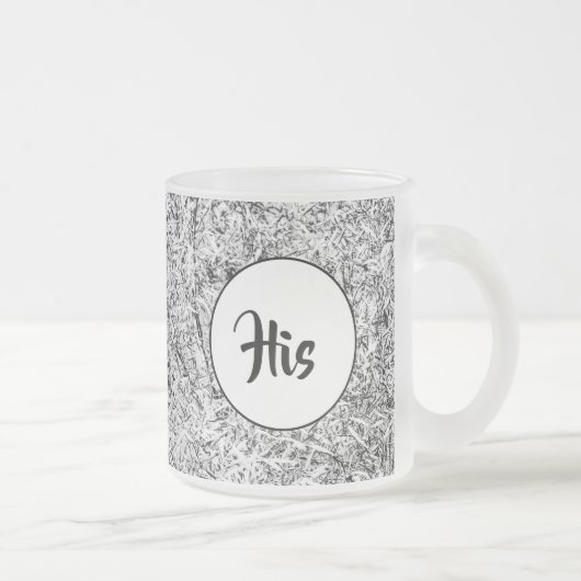 Wilde Blätter. Abstrakte Naturkunst Mattglastasse (Rechts)