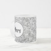 Wilde Blätter. Abstrakte Naturkunst Mattglastasse (Vorderseite Links)