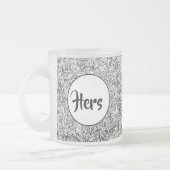 Wilde Blätter. Abstrakte Naturkunst Mattglastasse (Links)