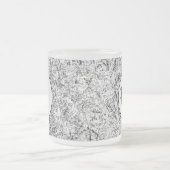 Wilde Blätter. Abstrakte Naturkunst Mattglastasse (Mittel)