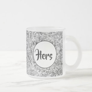 Wilde Blätter. Abstrakte Naturkunst Mattglastasse