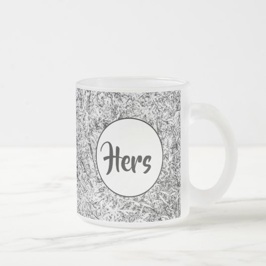 Wilde Blätter. Abstrakte Naturkunst Mattglastasse (Rechts)