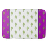 Wilde Blätter auf einem Bath Mat Badematte (Vorderseite)