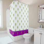 Wilde Blätter auf einem Duschvorhang (Beispiel)