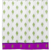 Wilde Blätter auf einem Duschvorhang (Vorderseite)