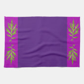 Wilde Blätter auf einem Küchentuch (Horizontal)