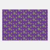 Wilde Blätter auf einem Set von Wrapping Paper (Vorderseite 3)