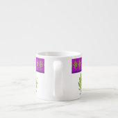 Wilde Blätter auf einer Espresso-Tasse Espressotasse (Rückseite)