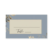 Wilde Blätter Dusty Blue Floral Wedding