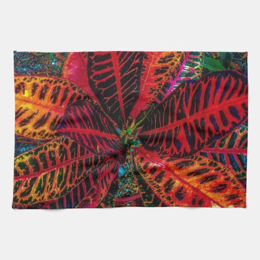 Wilde Blätter Geschirrtuch (Horizontal)