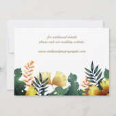 Wilde Blätter, Save the Date Einladung (Rückseite)