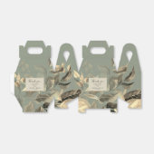 Wilde Blätter zeigen Grüne Blumenzehen Geschenkschachtel (Ungefaltet)