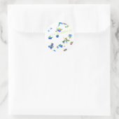 Wilde Blaubeere Runder Aufkleber (Tasche)