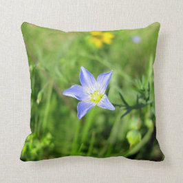 Wilde blaue Flachs-Blume Kissen