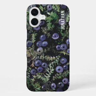 Wilde blaue Krähenbeeren iPhone 16 Plus Hülle