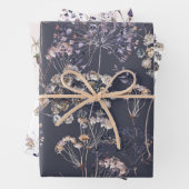 Wilde Blume 3 Packpapierblätter Geschenkpapier Set (Beispiel)