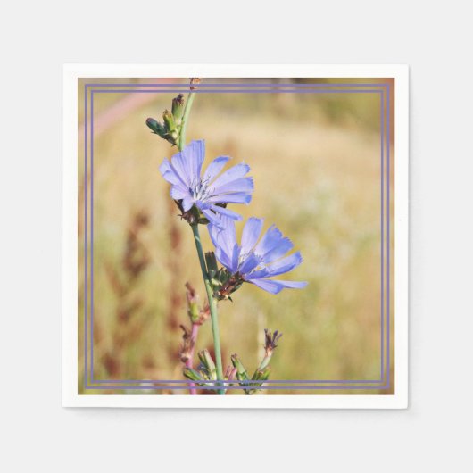 Wilde Blume am Morgen Serviette (Vorderseite)