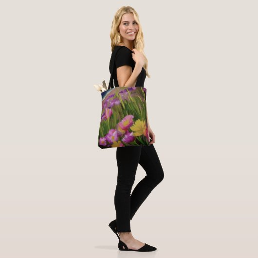 Wilde Blume am Strand Tasche (Am Model)