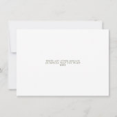 Wilde Blume ändern das Datum Save The Date (Rückseite)