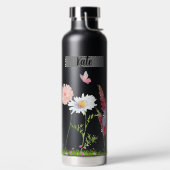 Wilde Blume anpassbar Trinkflasche (links)