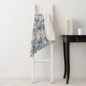 Wilde Blume auf blau, botanisch. Sherpadecke (Beispiel)