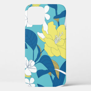 Wilde Blume auf weißem Hintergrund nahtlos Case-Mate iPhone Hülle