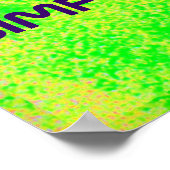 Wilde Blume Behalte It Einfaches Poster (Ecke)