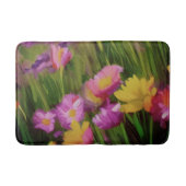 Wilde Blume bei Dämmerung Badematte (Vorderseite)