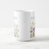 Wilde Blume Benutzername Kaffeetasse (Mittel)