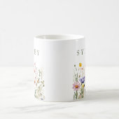 Wilde Blume Benutzername Kaffeetasse (Mittel)
