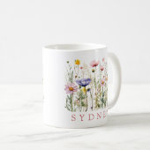 Wilde Blume Benutzername Kaffeetasse (VorderseiteRechts)