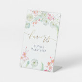 wilde Blume bevorzugen Podestschild Sockelschild (Vorderseite)