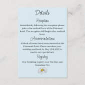 Wilde Blume Blaue Pilze Begleitkarte (Vorderseite)