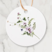 Wilde Blume Blooms Gefälligstags Geschenkanhänger (Rückseite)