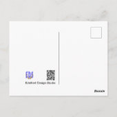 Wilde Blume: Blue Cornflowers DIY Postcard Postkarte (Rückseite)