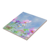 Wilde Blume Blue Sky Fliese (Seite)