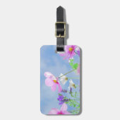 Wilde Blume Blue Sky Gepäckanhänger (Vorderseite vertikal)